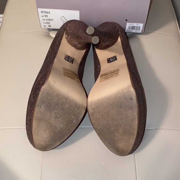 Bakers Pink Glitter Platform Pumps | Sparkly High Heels - Picture 12 of 16